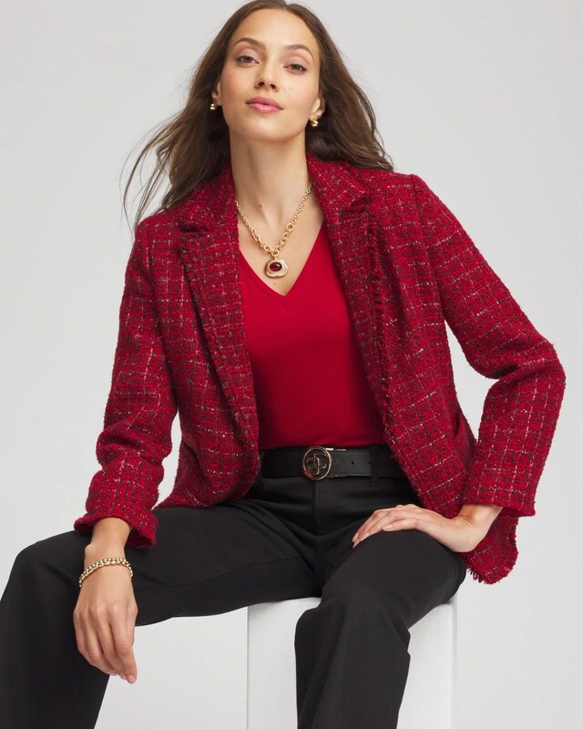 Touch of Cool V-Neck Layering Tee - image 2